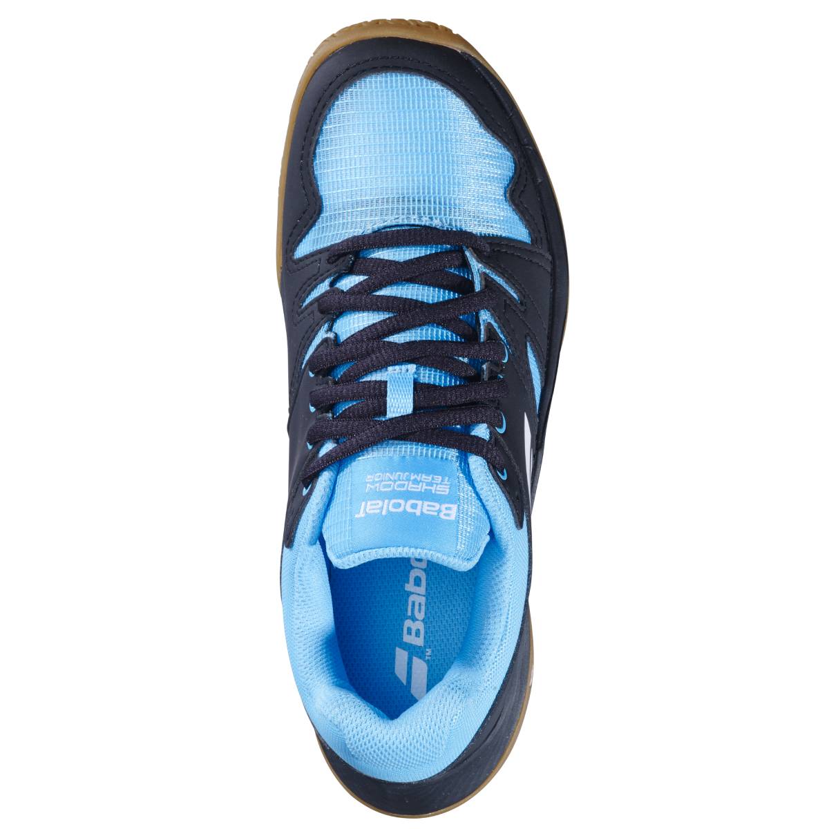 Babolat Shadow Team Junior Indoor Court Shoe (Black/Blue) - RacquetGuys.ca