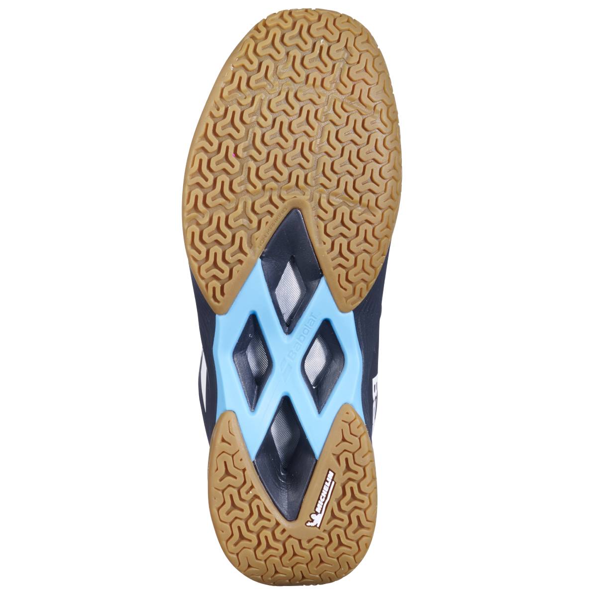 Babolat Shadow Team Junior Indoor Court Shoe (Black/Blue) - RacquetGuys.ca