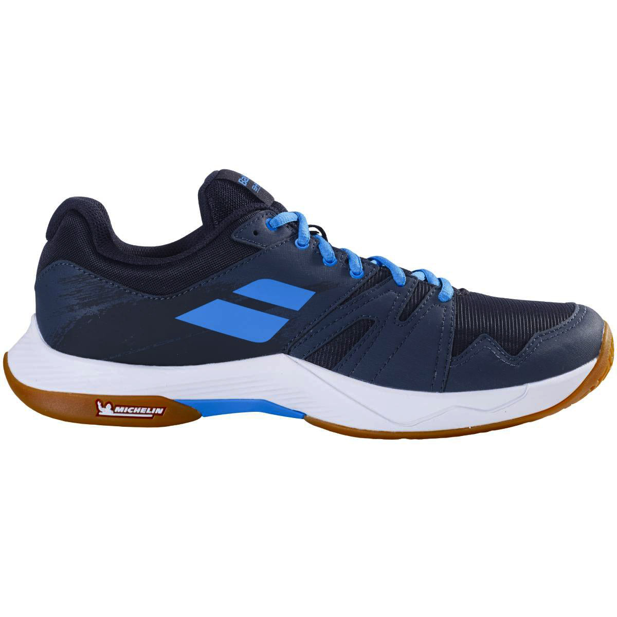 Babolat Shadow Team Men's Indoor Court Shoe (Dark Grey/Blue) - RacquetGuys.ca