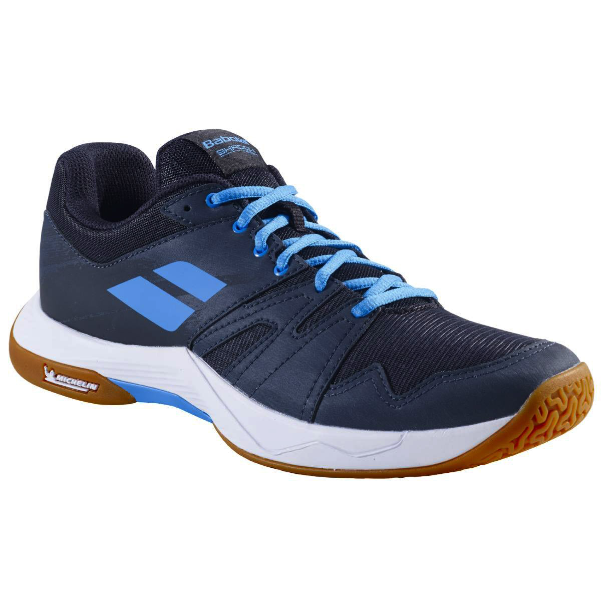 Babolat Shadow Team Men's Indoor Court Shoe (Dark Grey/Blue) - RacquetGuys.ca