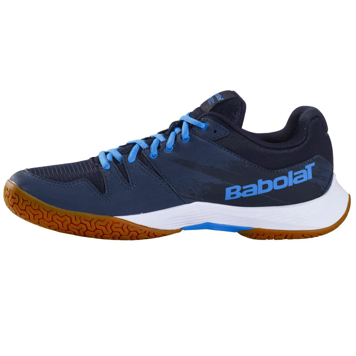 Babolat Shadow Team Men's Indoor Court Shoe (Dark Grey/Blue) - RacquetGuys.ca