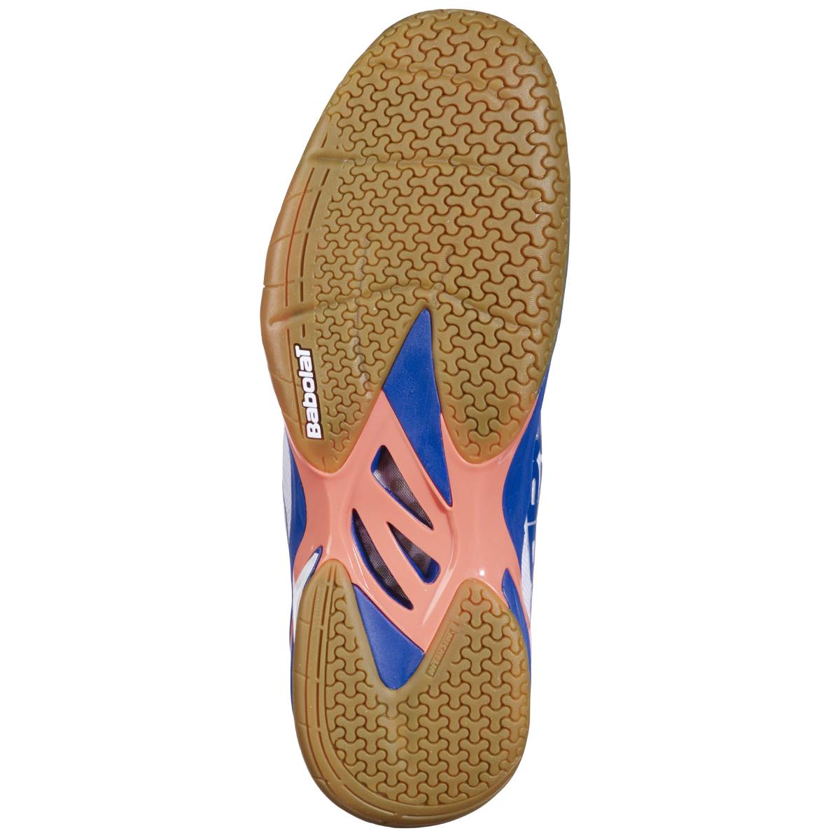 Babolat Shadow Tour 4 Men's Indoor Court Shoe (White/Blue Navy) - RacquetGuys.ca