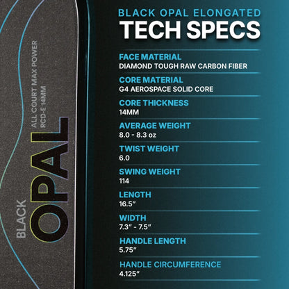 Six Zero Black Opal Elongated - Demo Rental - RacquetGuys.ca