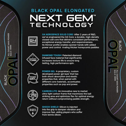 Six Zero Black Opal Elongated - Demo Rental - RacquetGuys.ca