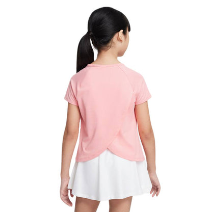 Nike Girls'  Dri-FIT Victory Top (Pink/White) - RacquetGuys.ca