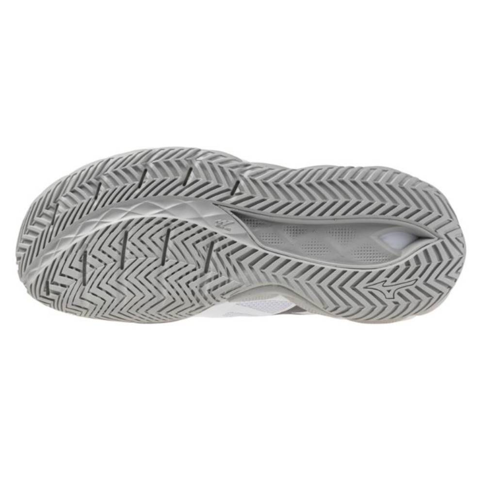 Mizuno Wave Enforce Tour 2 AC Women's Tennis Shoe (White/Silver) - RacquetGuys.ca