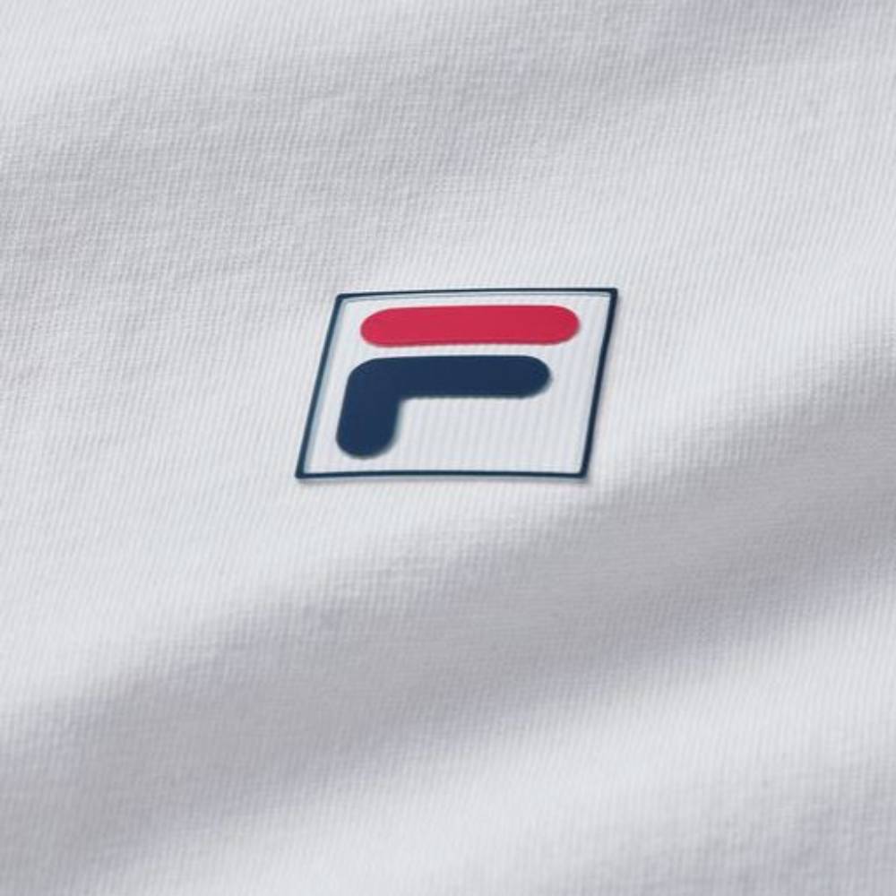 Fila Unisex Classic Relaxed Tee Top (White) - RacquetGuys.ca
