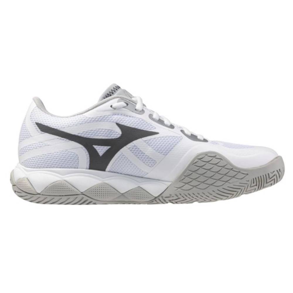Mizuno Wave Enforce Tour 2 AC Women's Tennis Shoe (White/Silver) - RacquetGuys.ca