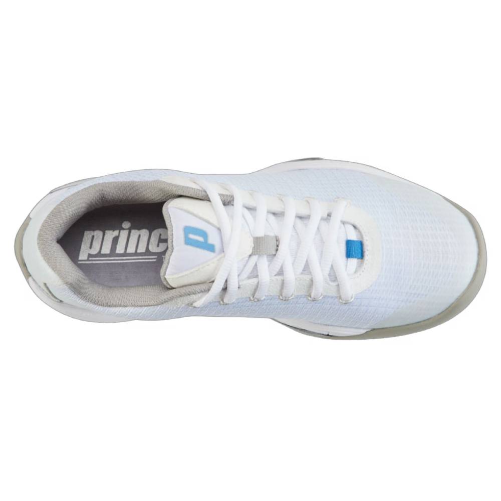 Prince T22.5 Women's Tennis Shoe (White/Blue) - RacquetGuys.ca