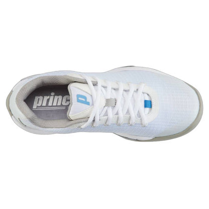 Prince T22.5 Women's Tennis Shoe (White/Blue) - RacquetGuys.ca