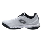 Lotto Mirage 300 Clay Men's Tennis Shoe (White/Silver Metal) - RacquetGuys.ca