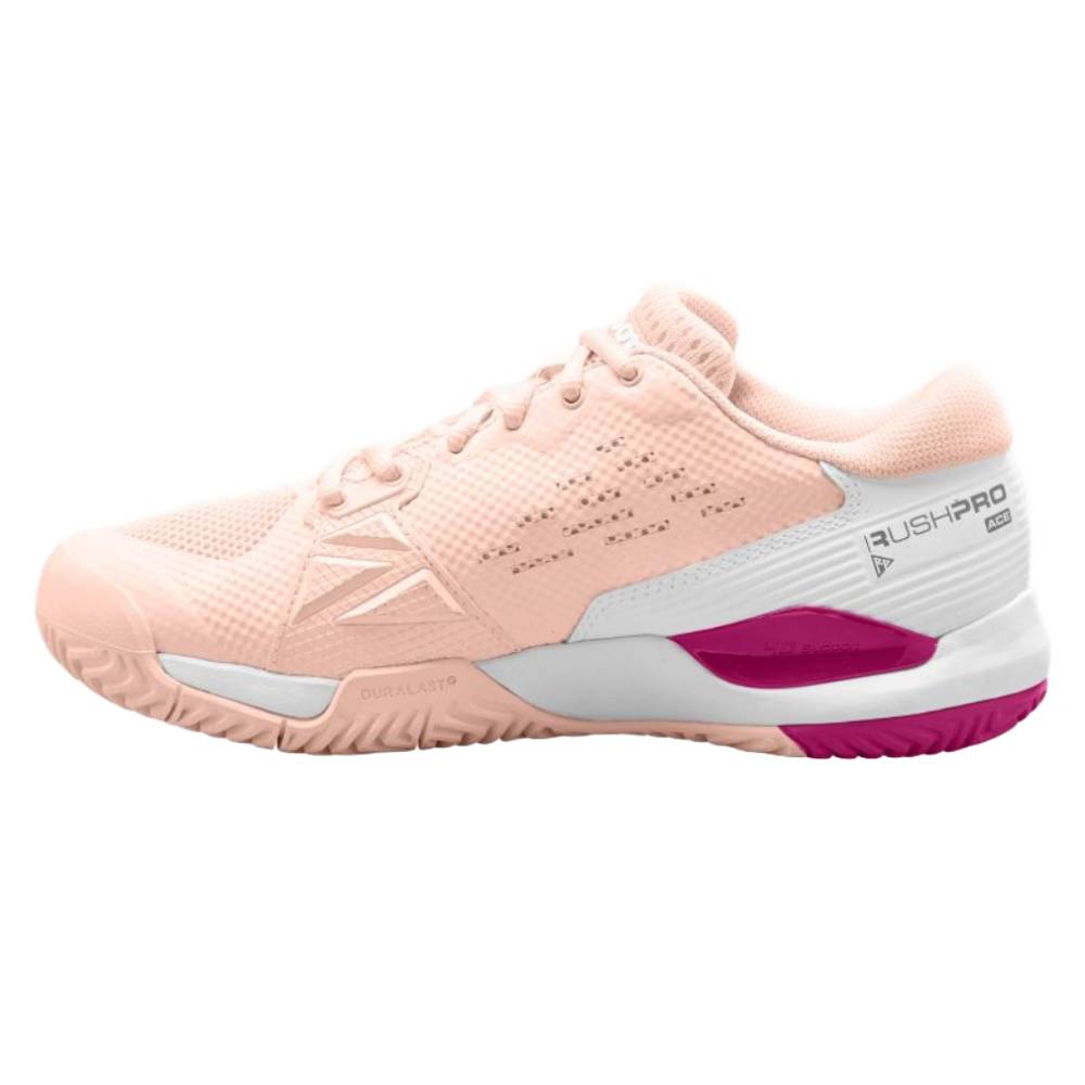 Wilson Rush Pro Ace Women's Tennis Shoe (Scallop/White) - RacquetGuys.ca