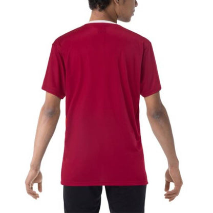 Yonex Men's Crew Neck Shirt (Reddish Rose) - RacquetGuys.ca
