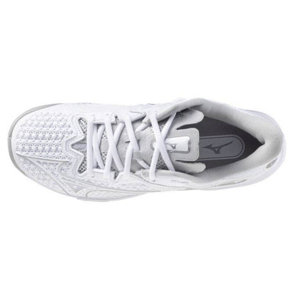 Mizuno Wave Exceed Tour 6 AC Women's Tennis Shoe (White/Silver) - RacquetGuys.ca