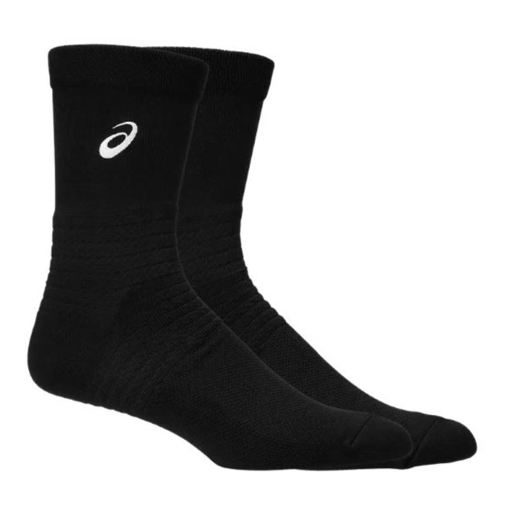 Asics Resolution Crew Socks (Performance Black) - RacquetGuys.ca