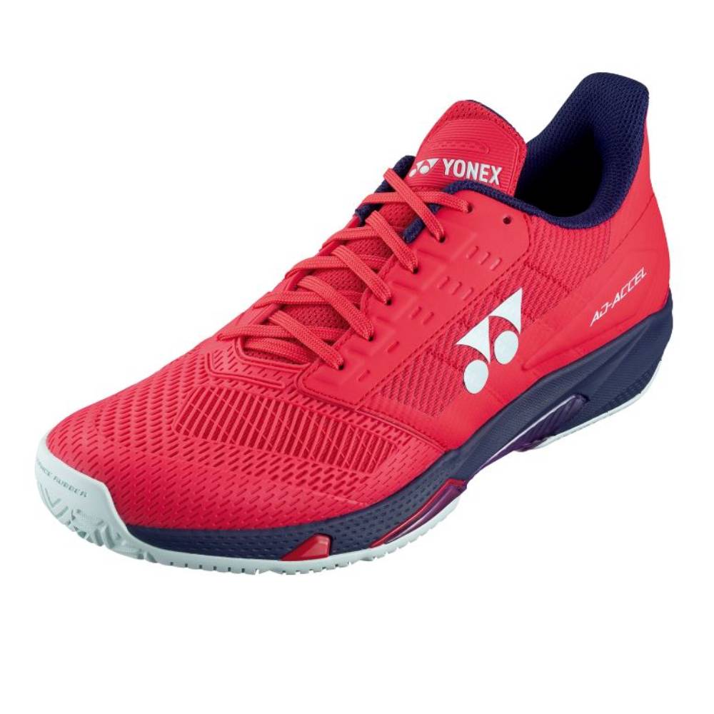 Yonex Power Cushion AD Accel Women s Tennis Shoe Sunset Red RacquetGuys