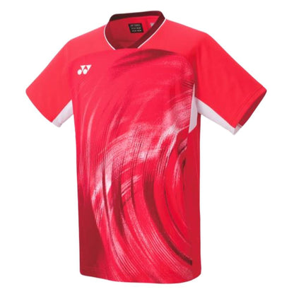Yonex Men's Crew Neck Shirt (Pearl Red) - RacquetGuys.ca
