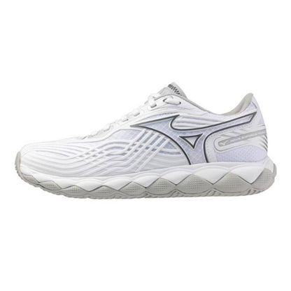 Mizuno Wave Enforce Tour 2 AC Women's Tennis Shoe (White/Silver) - RacquetGuys.ca