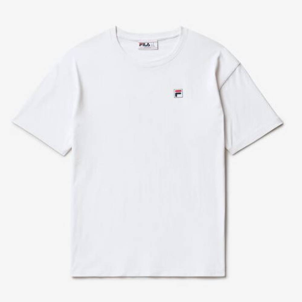 Fila Unisex Classic Relaxed Tee Top (White) - RacquetGuys.ca
