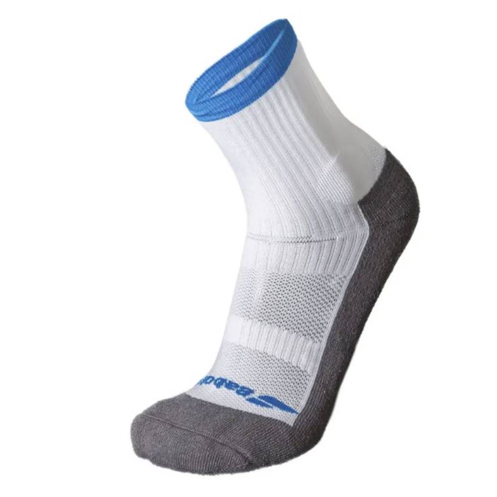 Babolat Mens Pro 1 Pair 360 Socks (White/Blue) - RacquetGuys.ca