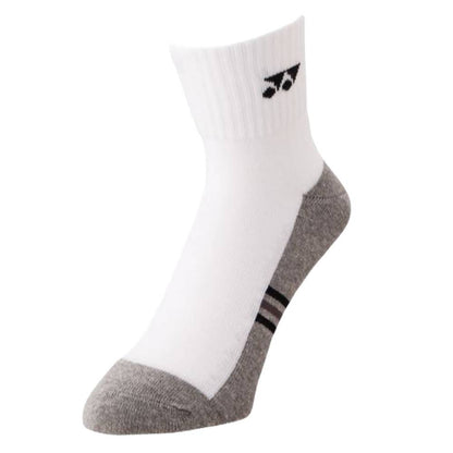 Yonex Quarter 3-Pairs Socks (White) - RacquetGuys.ca