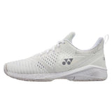Yonex Power Cushion Sonicage 3 Women's Tennis Shoe (White/Silver) - RacquetGuys.ca