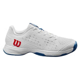 Wilson Rush Pro Junior Tennis Shoe (White/Blue) - RacquetGuys.ca