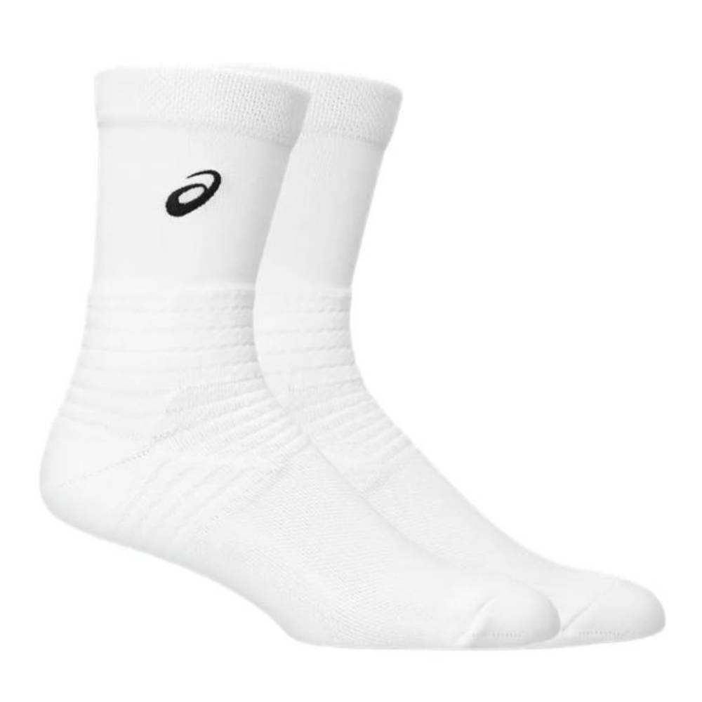 Asics Resolution Crew Socks (Brilliant White) - RacquetGuys.ca