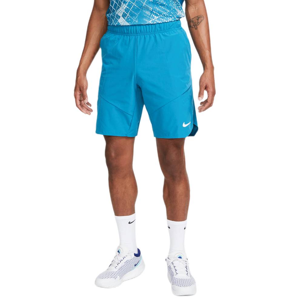 Nike Men's Dri-FIT Advantage 9-inch Short (Green Abyss/White) - RacquetGuys.ca