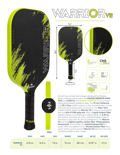 Diadem Warrior V2 - RacquetGuys.ca