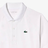 Lacoste Men's Rip Resistant Plain Tennis Polo (White) - RacquetGuys.ca