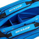 Dunlop FX Performance 12 Pack Racquet Bag (Black/Blue) - RacquetGuys.ca
