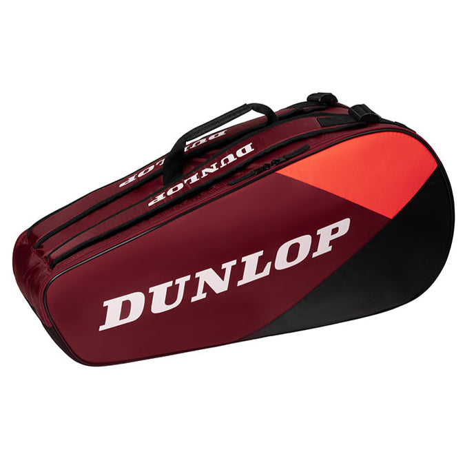 Dunlop CX Club 6 Pack Racquet Bag (Red/Black) - RacquetGuys.ca