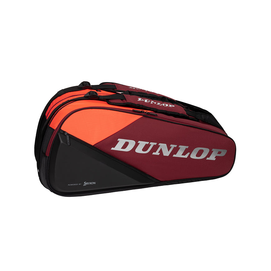 Dunlop CX Performance 12 Pack Racquet Bag (Red/Black) - RacquetGuys.ca