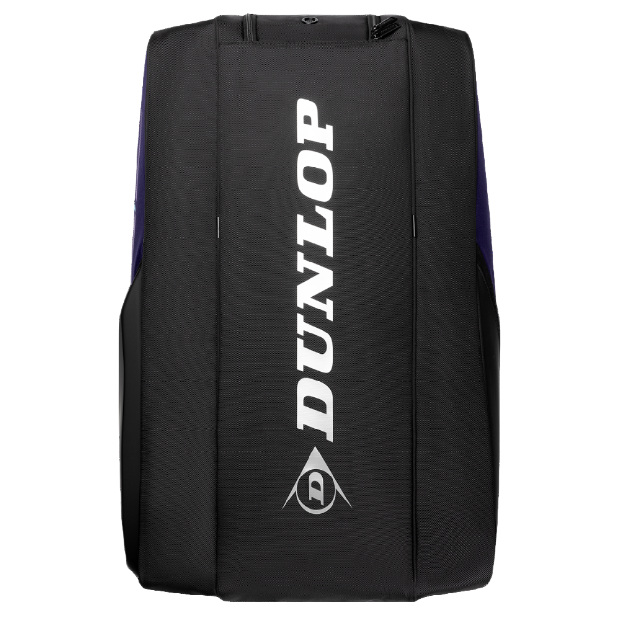 Black backpack with Dunlop logo on a white background