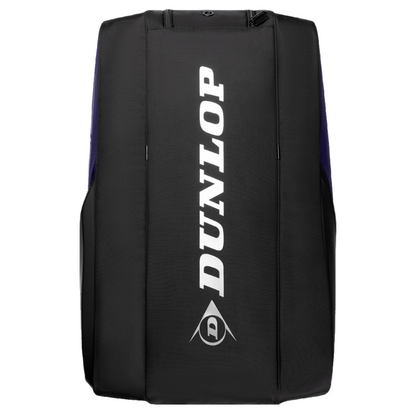 Black backpack with Dunlop logo on a white background