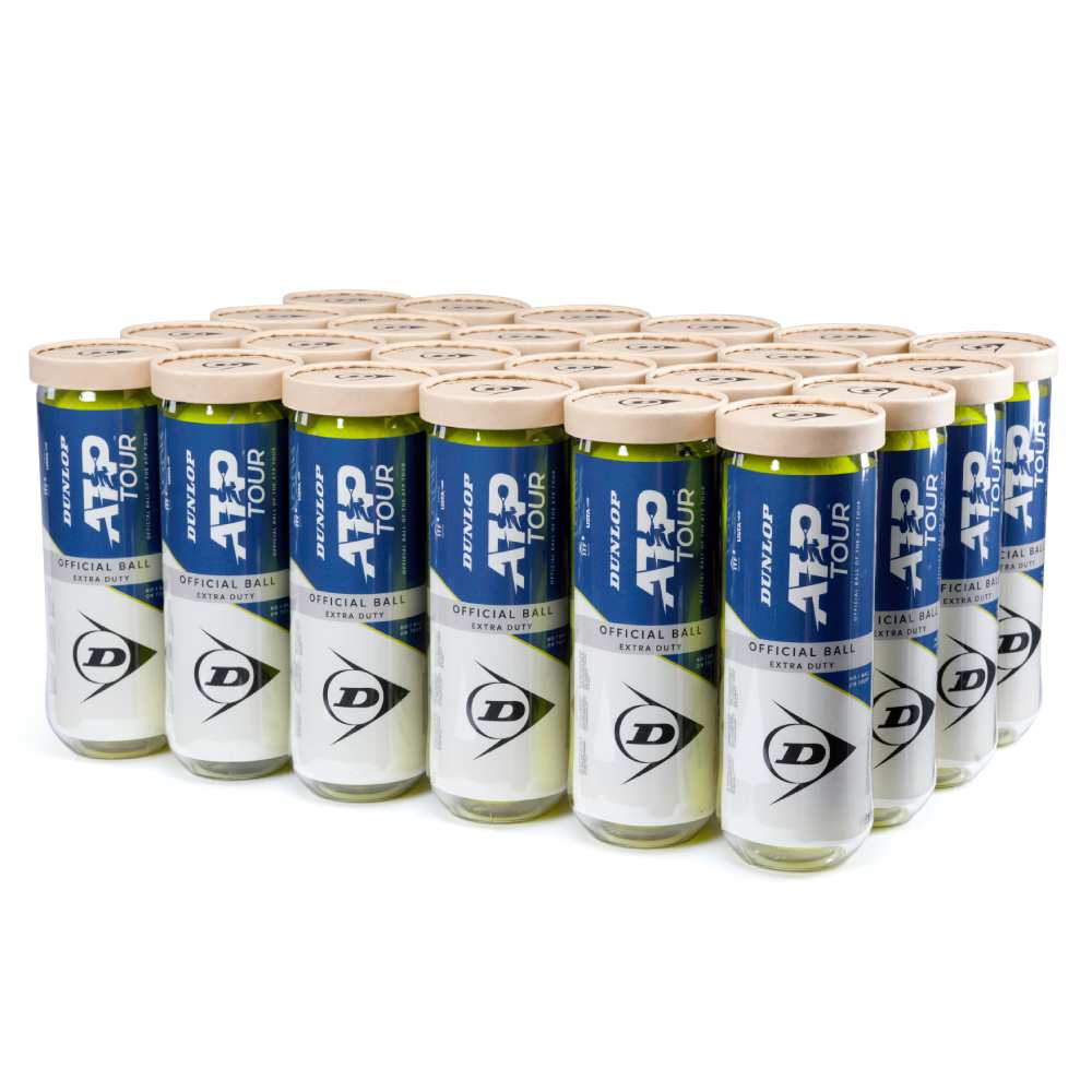 Dunlop ATP Tour Extra Duty Tennis Ball -  24 Can Case - RacquetGuys.ca