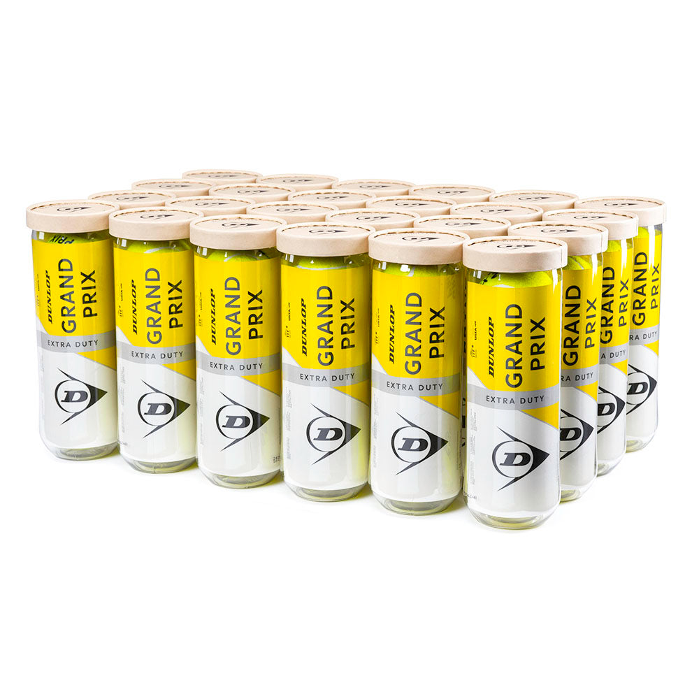 Dunlop Grand Prix Extra Duty Tennis Balls – 24 Can Case - RacquetGuys.ca