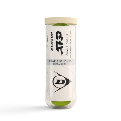 Dunlop ATP Championship Extra Duty RacquetGuys Logo Tennis Balls - 24 Can Case - RacquetGuys.ca