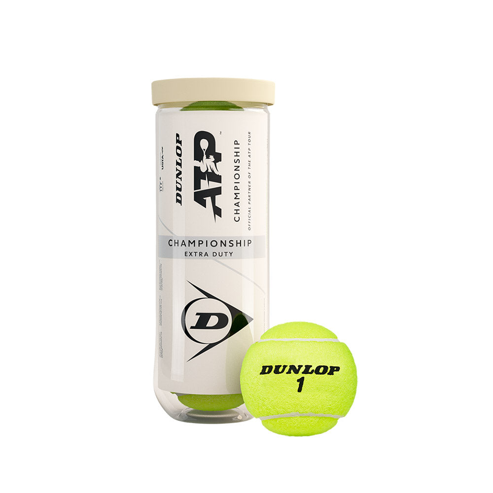 Dunlop ATP Championship Extra Duty Tennis Balls - 24 Can Case (New Packaging) - RacquetGuys.ca