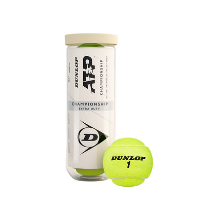 Dunlop ATP Championship Extra Duty RacquetGuys Logo Tennis Balls - 24 Can Case - RacquetGuys.ca