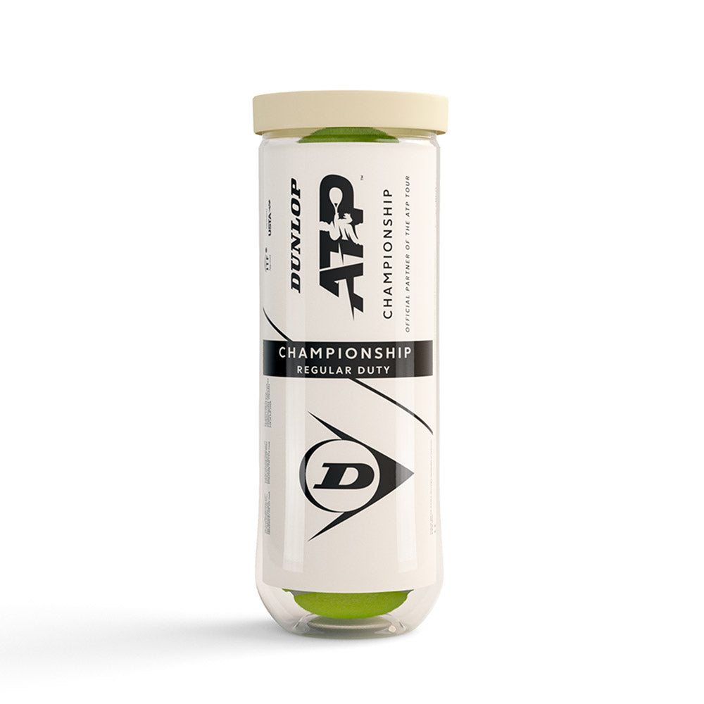 Dunlop ATP Championship Regular Duty Tennis Balls – 24 Can Case (New Packaging) - RacquetGuys.ca