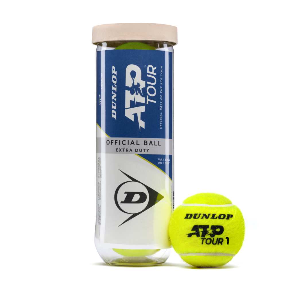 Dunlop ATP Tour Extra Duty Tennis Ball -  24 Can Case - RacquetGuys.ca