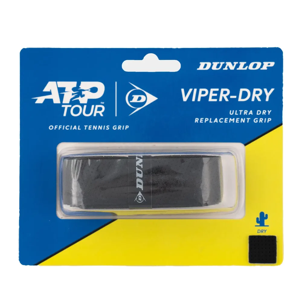 Dunlop Viper-Dry Replacement Grip (Black) - RacquetGuys.ca