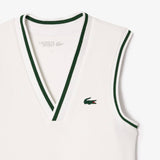 Lacoste Women's Ultra Dry Pique Tennis Dress (White) - RacquetGuys.ca