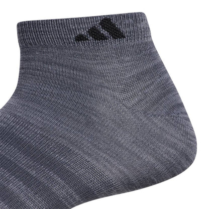 adidas Men's Superlite Low-Cut Socks 6 Pack (Dark Grey) - RacquetGuys.ca