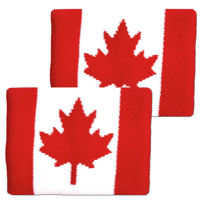 Canadian Flag 4" Wide Wristband - RacquetGuys.ca