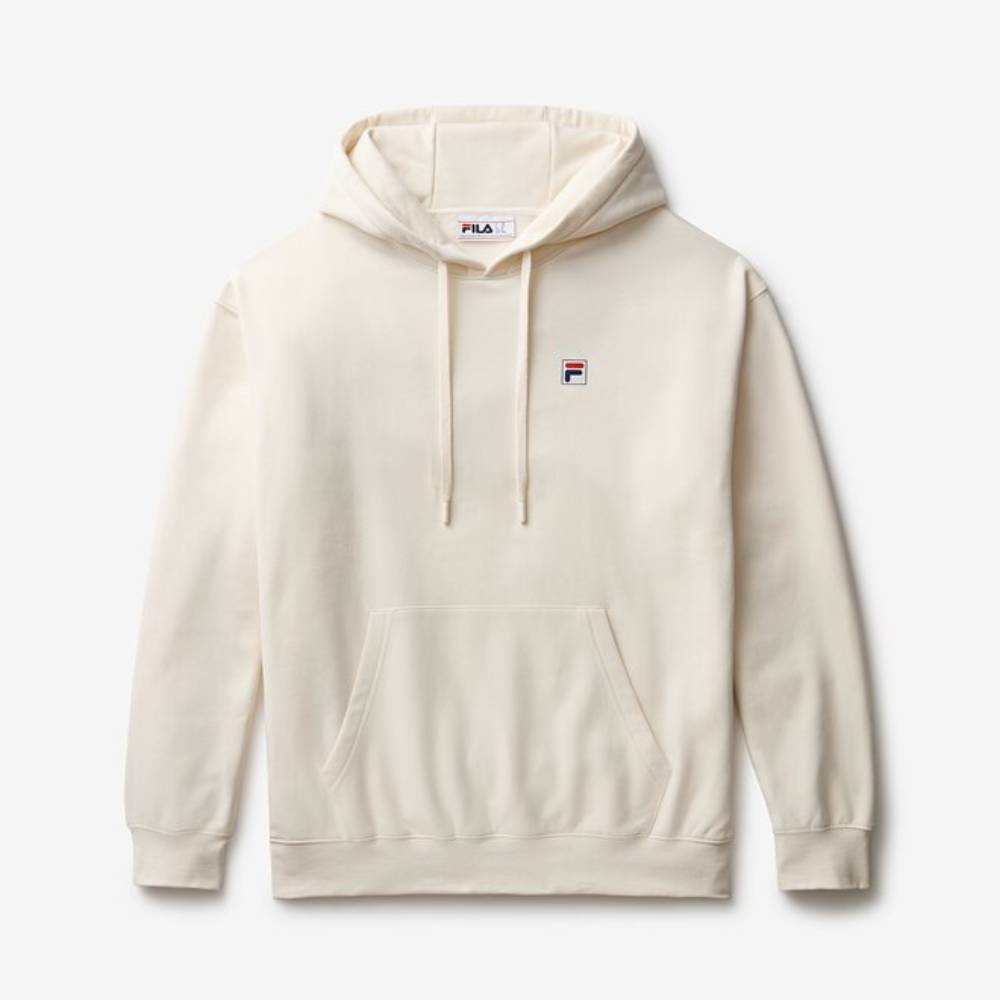 Fila Unisex Classic Relaxed Hoodie (Gardenia) - RacquetGuys.ca