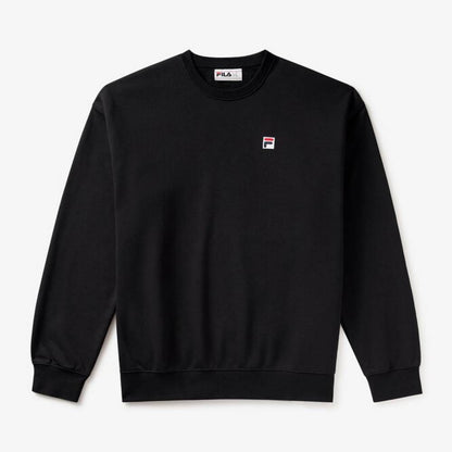 Fila Unisex Classic Relaxed Sweatshirt (Black) - RacquetGuys.ca