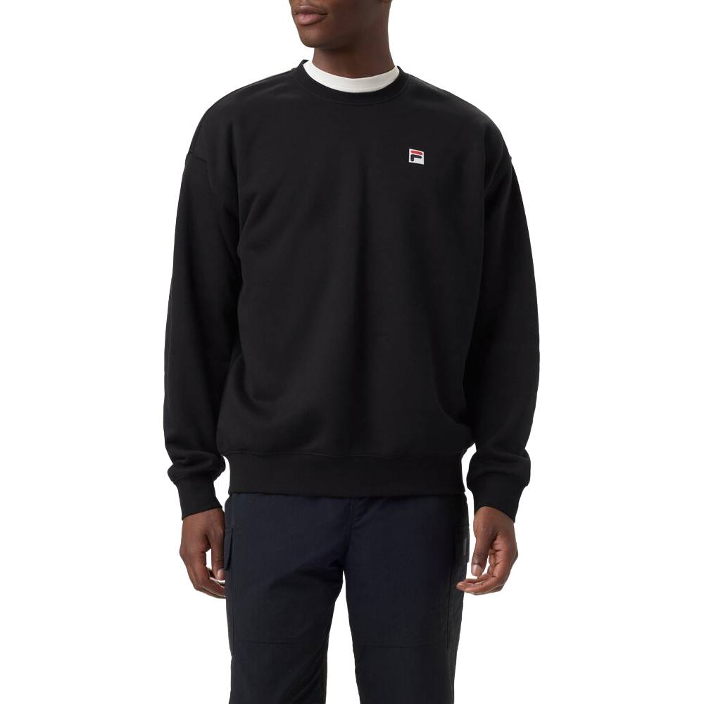 Fila Unisex Classic Relaxed Sweatshirt (Black) - RacquetGuys.ca